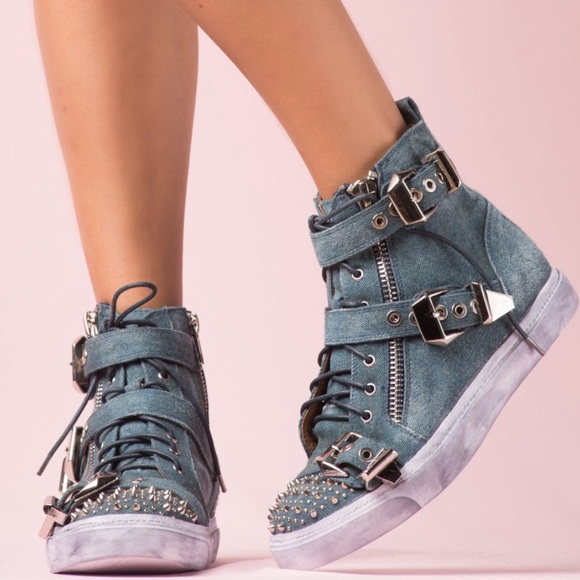 jeffrey campbell denim sneakers